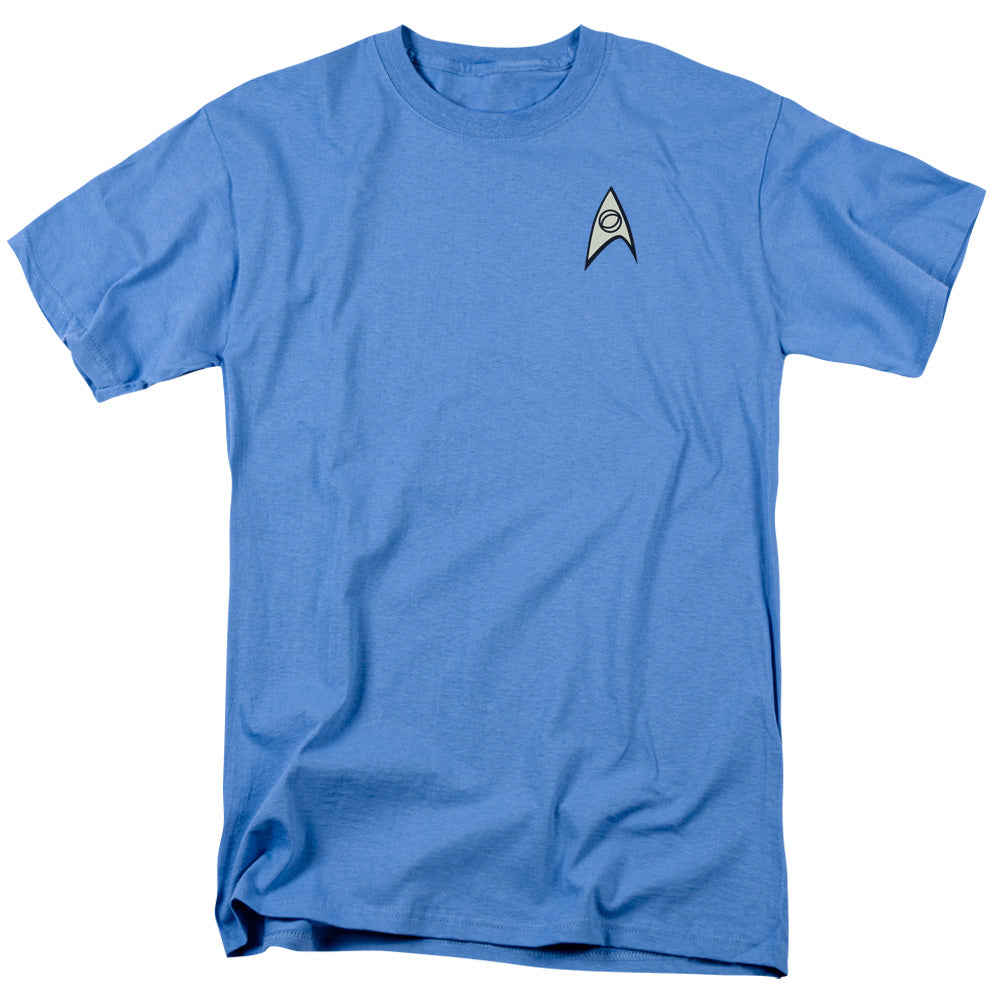 Star Trek Science Uniform Licensed Adult Unisex T-Shirt Regular Fit Tee SM-3X