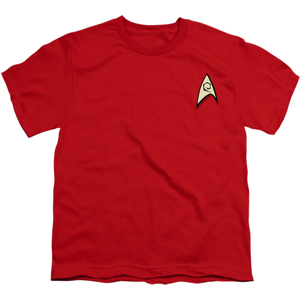 Star Trek Engineering Uniform Licensed Kid's T-Shirt (Ages 4-7) XS-SM