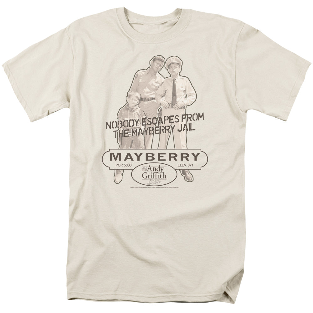 Andy Griffith Mayberry Jail Licensed Adult Unisex T-Shirt Regular Fit Tee SM-3X