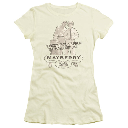 Andy Griffith Mayberry Jail Licensed Women's T-Shirt Juniors LG
