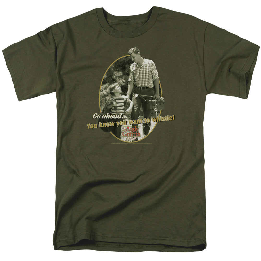 Andy Griffith Gone Fishing Licensed Adult Unisex T-Shirt Regular Fit Tee SM-3X