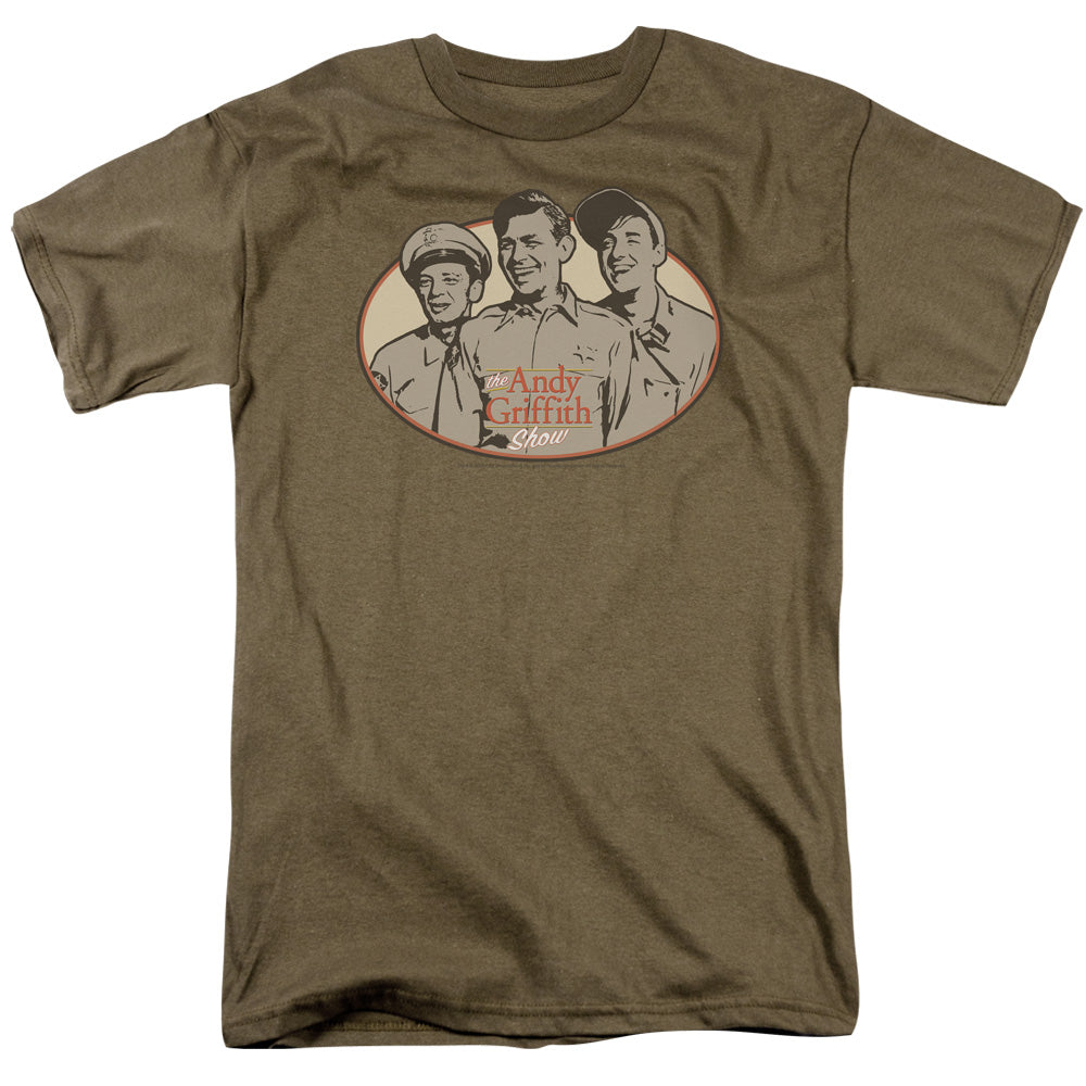 Andy Griffith 3 Funny Guys Licensed Adult Unisex T-Shirt Regular Fit Tee SM-3X