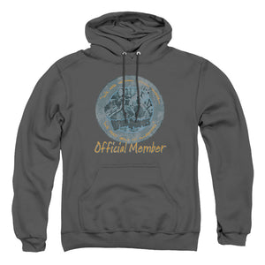 AN OFFCIALLY LICENSED LITTLE RASCALS HE MAN WOMAN HATERS ADULT UNISEX PULLOVER HOODIE CHARCOAL