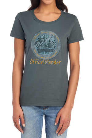AN OFFCIALLY LICENSED LITTLE RASCALS HE MAN WOMAN HATERS WOMEN'S REGULAR FIT T-SHIRT CHARCOAL