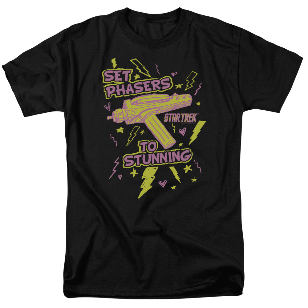 Star Trek Set Phasers Licensed Adult Unisex T-Shirt Regular Fit Tee SM-3X