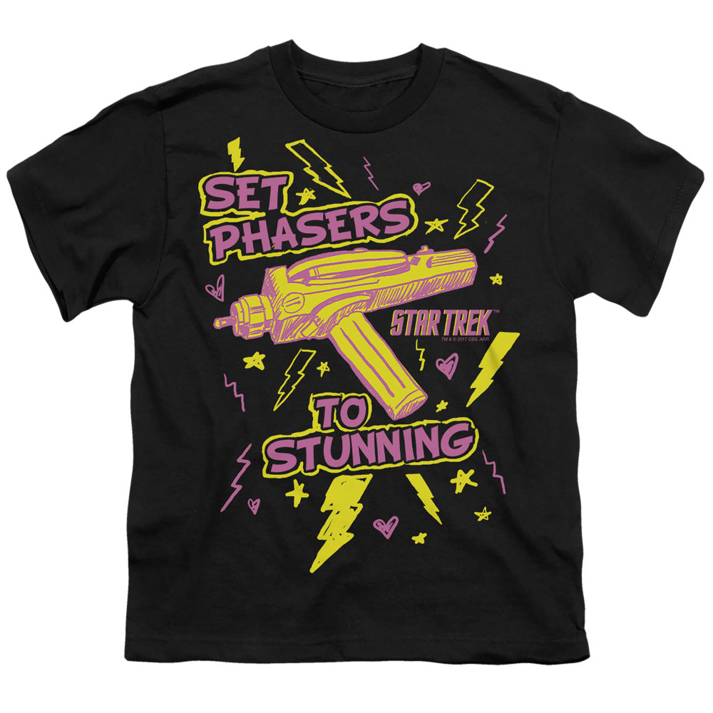 Star Trek Set Phasers Licensed Kid's T-Shirt (Ages 4-7) SM-XL