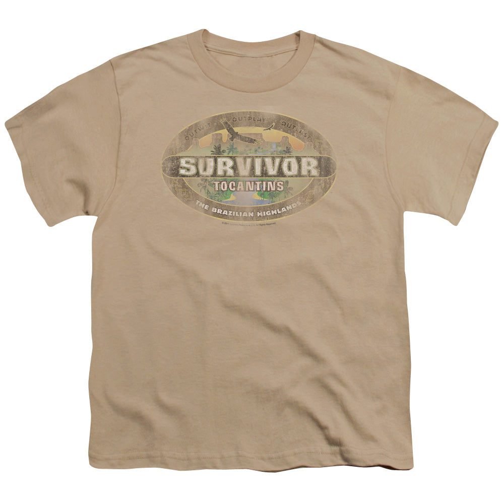Survivor Tocantins Distressed Licensed Kid's T-Shirt (Ages 4-7) XL