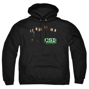 AN OFFCIALLY LICENSED CSI SHADOW CAST ADULT UNISEX PULLOVER HOODIE BLACK