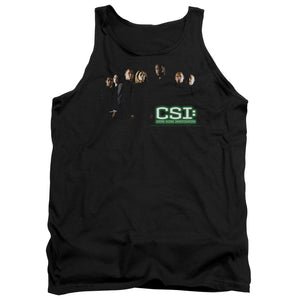 AN OFFCIALLY LICENSED CSI SHADOW CAST ADULT UNISEX TANK TOP BLACK
