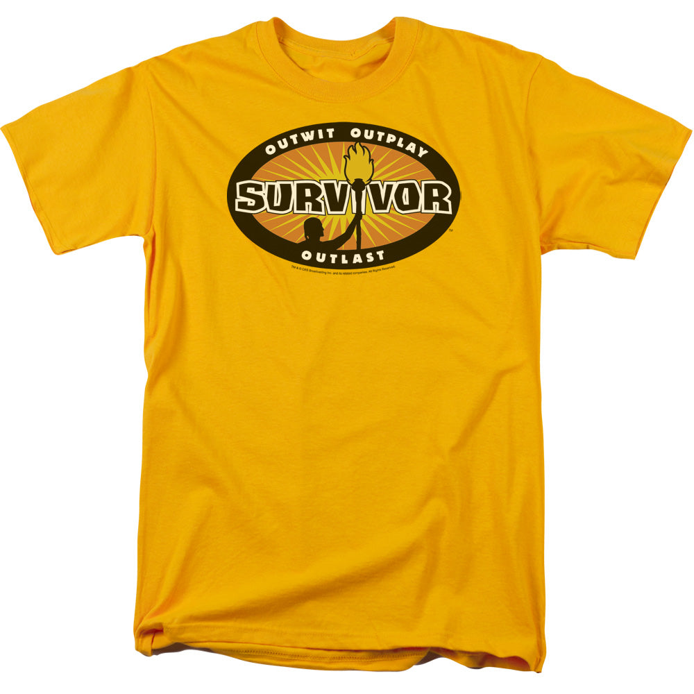 Survivor Gold Burst Licensed Adult Unisex T-Shirt Regular Fit Tee SM-3X