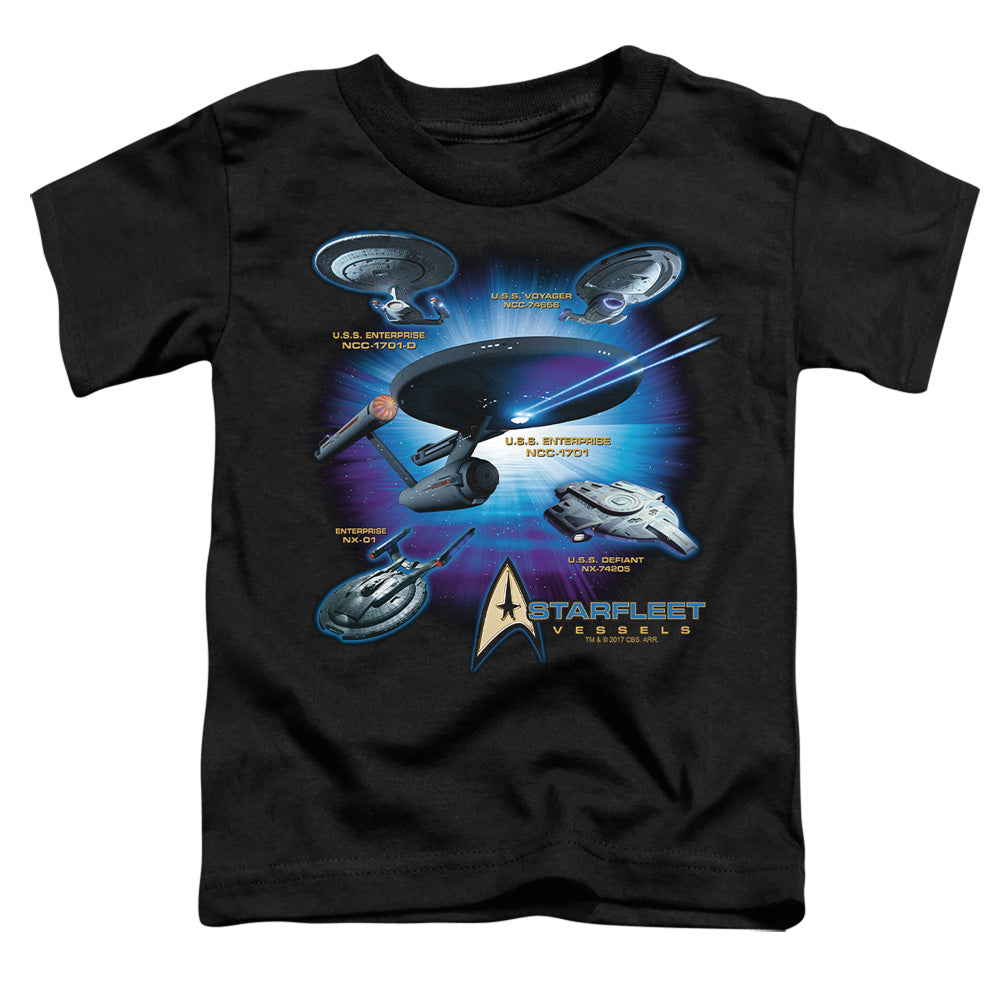 Star Trek Starfleet Vessels Licensed Toddler T-Shirt LG