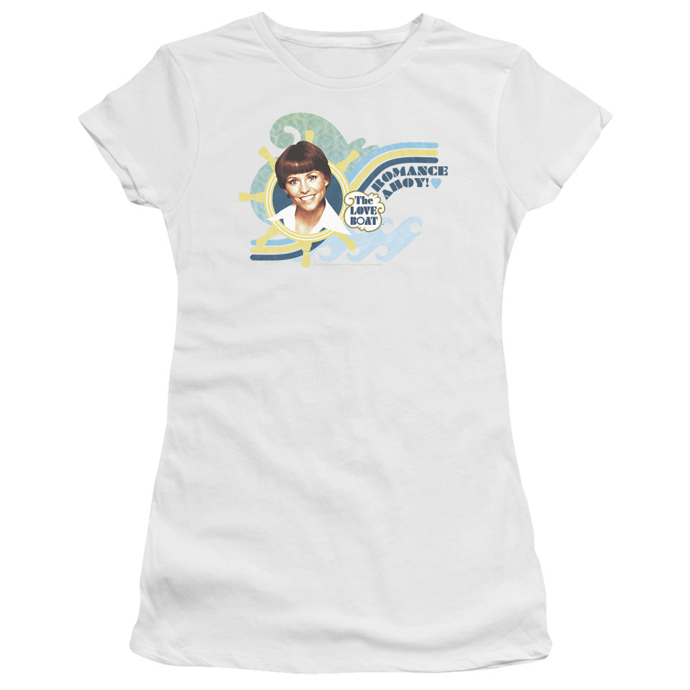 Love Boat Romance Ahoy Licensed Women's T-Shirt Juniors LG