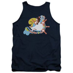 AN OFFCIALLY LICENSED LOVE BOAT THE DOCTOR IS IN ADULT UNISEX TANK TOP NAVY
