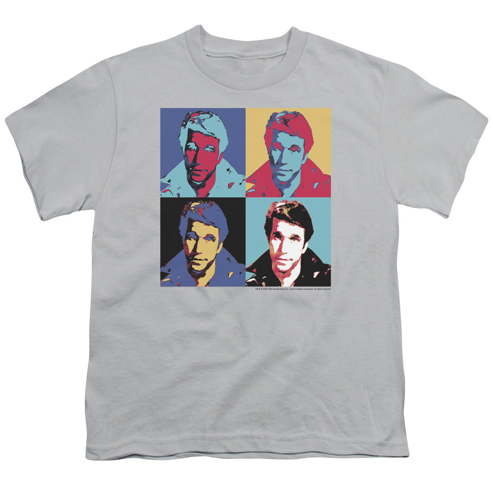 Happy Days Fonz Pop Licensed Kid's T-Shirt (Ages 4-7) XL