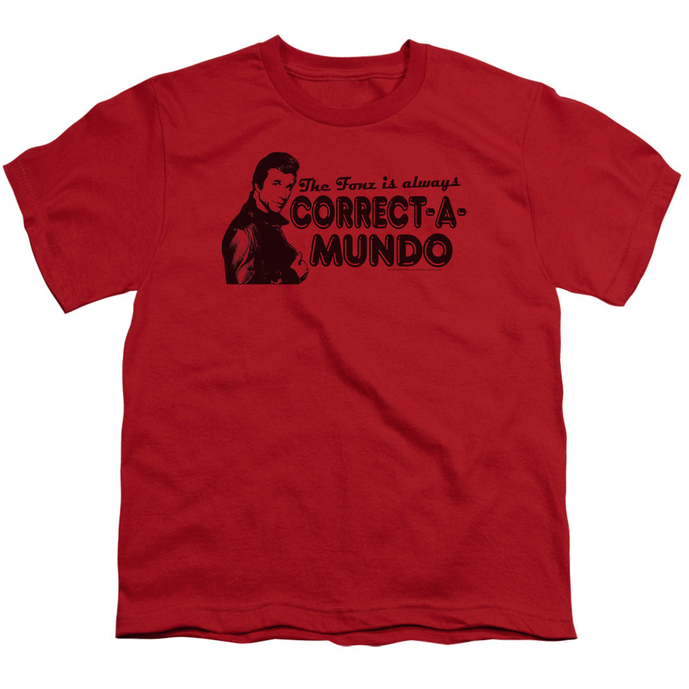 Happy Days Correct A Mundo Licensed Kid's T-Shirt (Ages 4-7) SM-MD