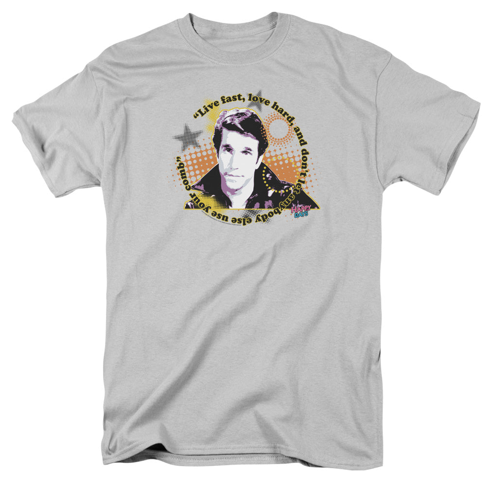 Happy Days Words To Live By Licensed Adult Unisex T-Shirt Regular Fit Tee SM-3X