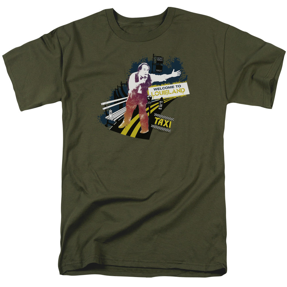 Taxi Louieland Licensed Adult Unisex T-Shirt Regular Fit Tee SM-3X