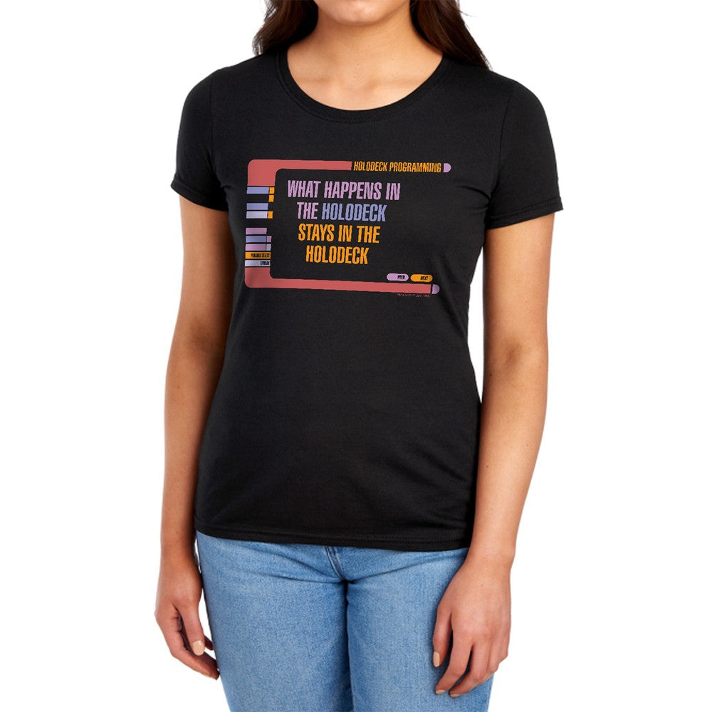 Star Trek Holodeck Secrets Licensed Women's T-Shirt Regular Fit SM-2X