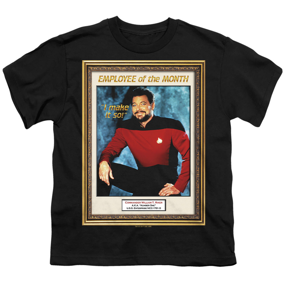 Star Trek Employee Of Month Licensed Kid's T-Shirt (Ages 4-7) SM-LG