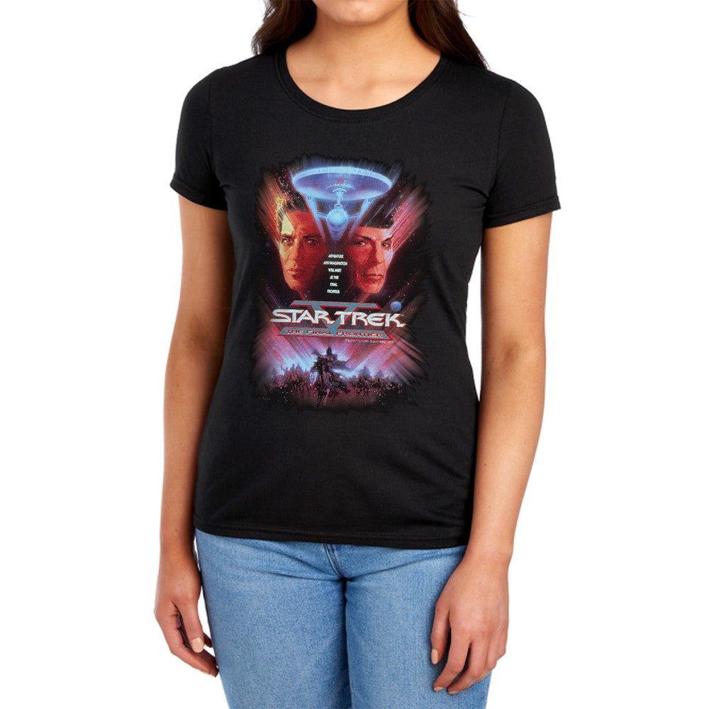 Star Trek The Final Frontier(Movie) Licensed Women's T-Shirt Regular Fit LG