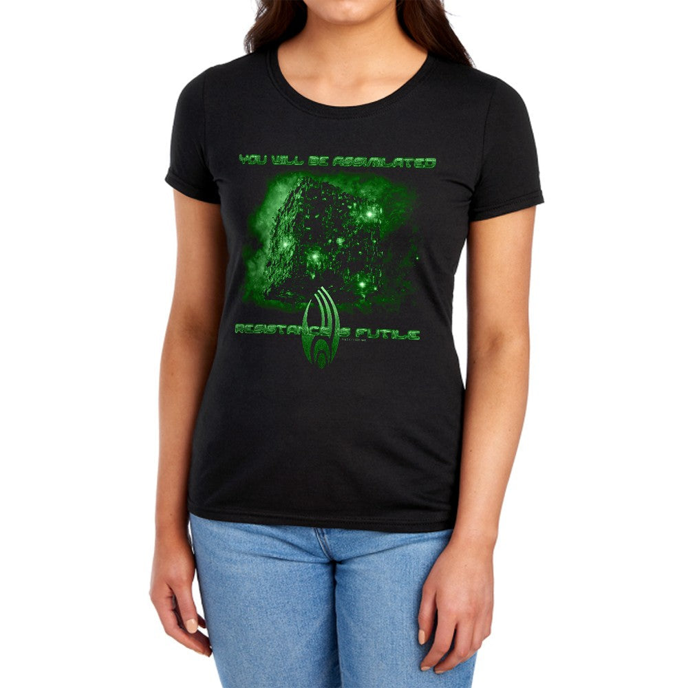 Star Trek Assimilate Licensed Women's T-Shirt Regular Fit LG