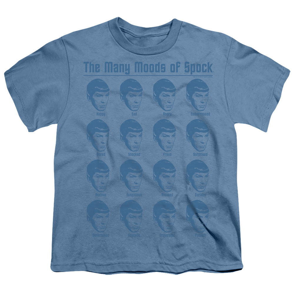Star Trek Many Moods Of Spock Licensed Kid's T-Shirt (Ages 4-7) SM-XL