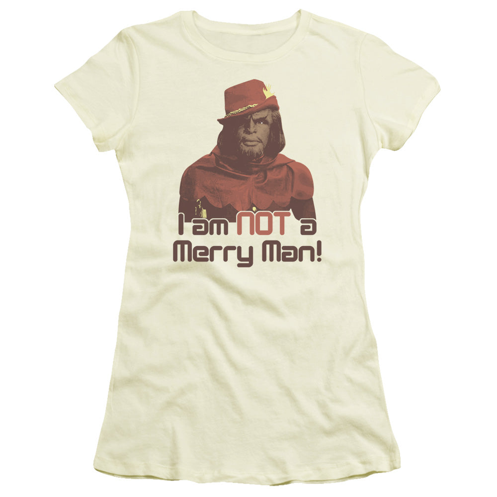 Star Trek Not Merry Licensed Women's T-Shirt Juniors LG