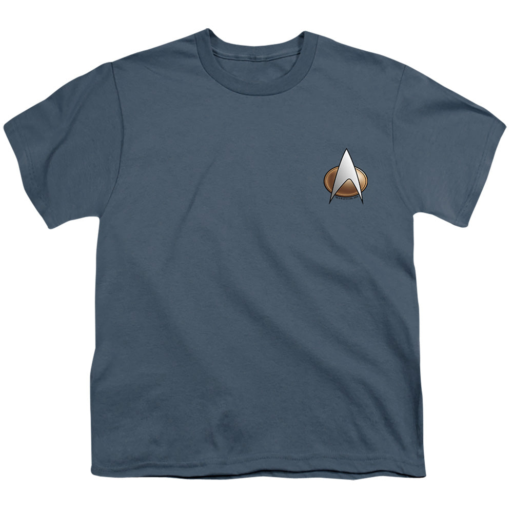 Star Trek Tng Science Emblem Licensed Kid's T-Shirt (Ages 4-7) XS-SM
