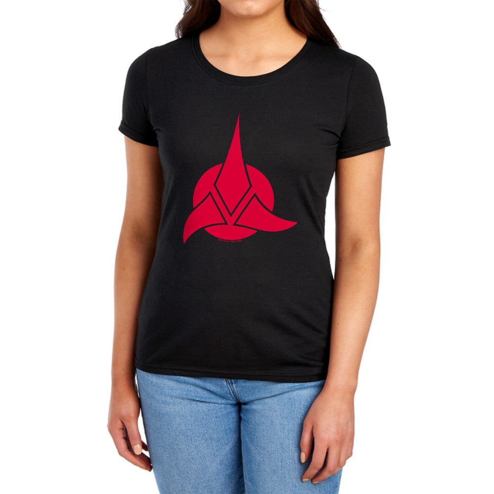 Star Trek Klingon Logo Licensed Women's T-Shirt Regular Fit SM-XL