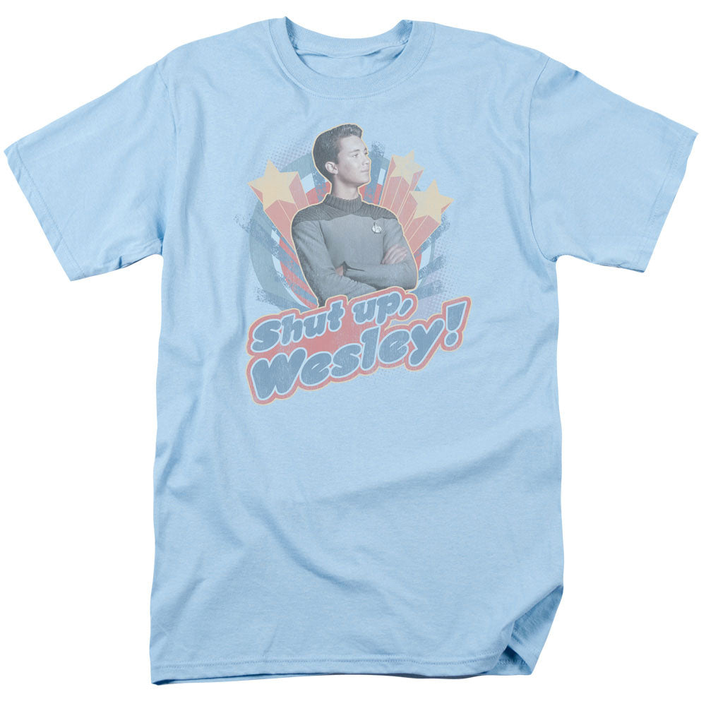 Star Trek Shut Up Wesley Licensed Adult Unisex T-Shirt Regular Fit Tee SM-3X