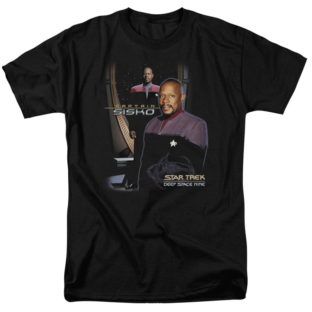 Star Trek Captain Sisko Licensed Adult Unisex T-Shirt Regular Fit Tee SM-3X