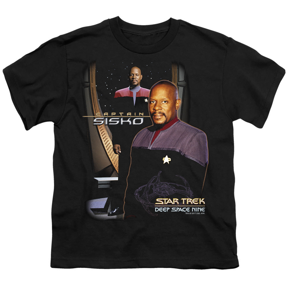 Star Trek Captain Sisko Licensed Kid's T-Shirt (Ages 4-7) SM-LG