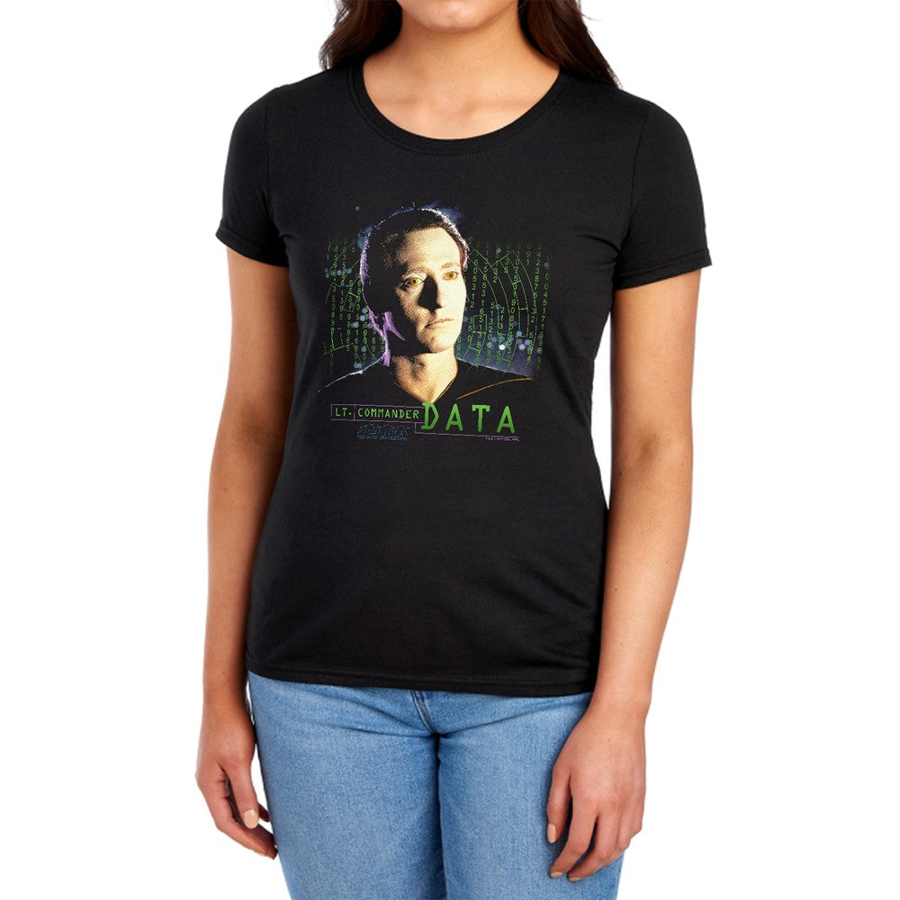 Star Trek Data Licensed Women's T-Shirt Regular Fit MD-LG