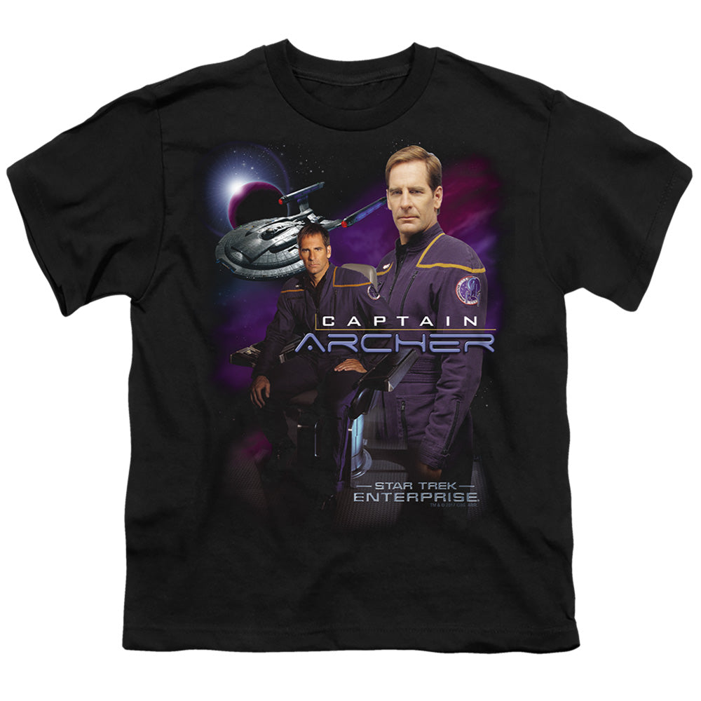 Star Trek Captain Archer Licensed Kid's T-Shirt (Ages 4-7) SM-LG