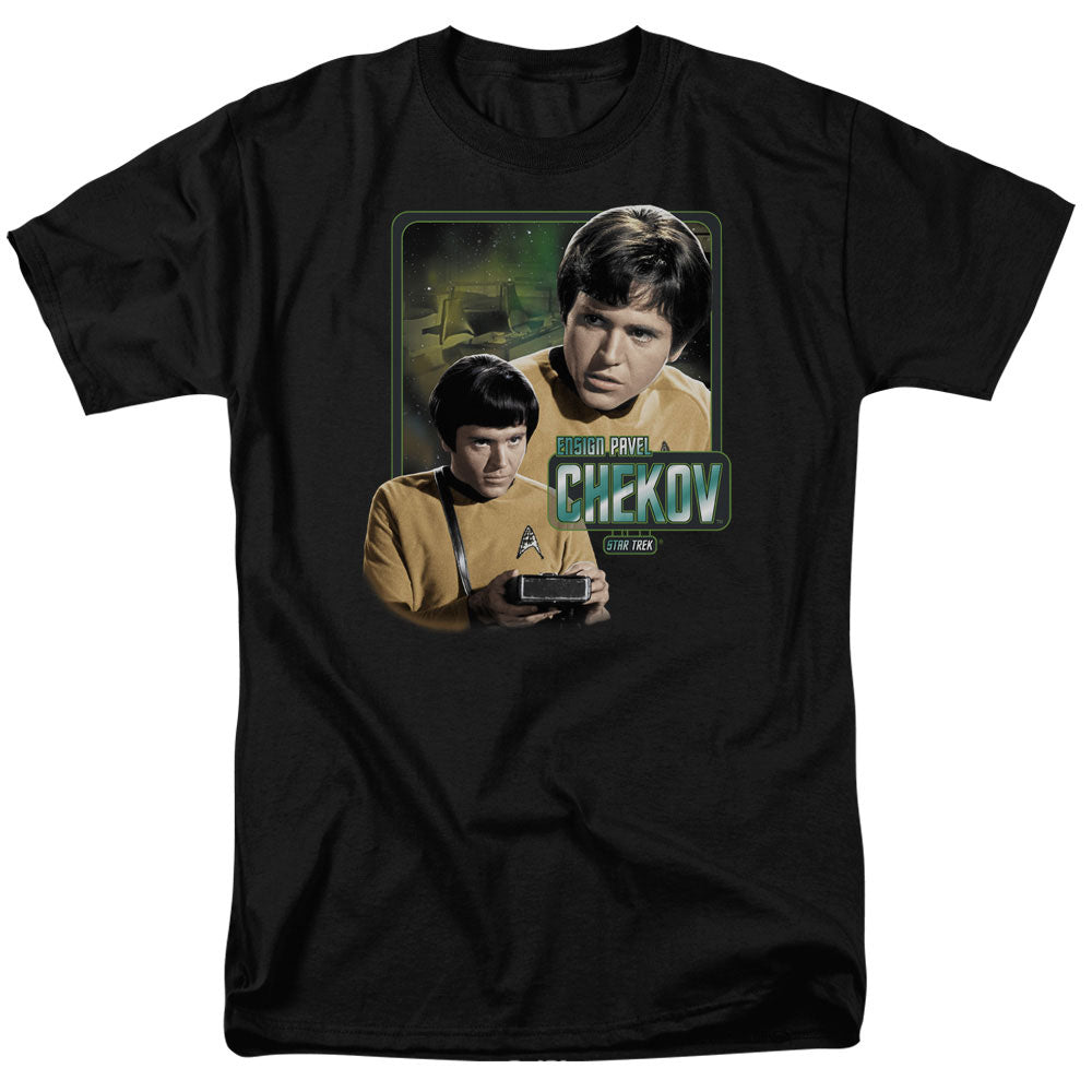Star Trek Ensign Chekov Licensed Adult Unisex T-Shirt Regular Fit Tee SM-XL