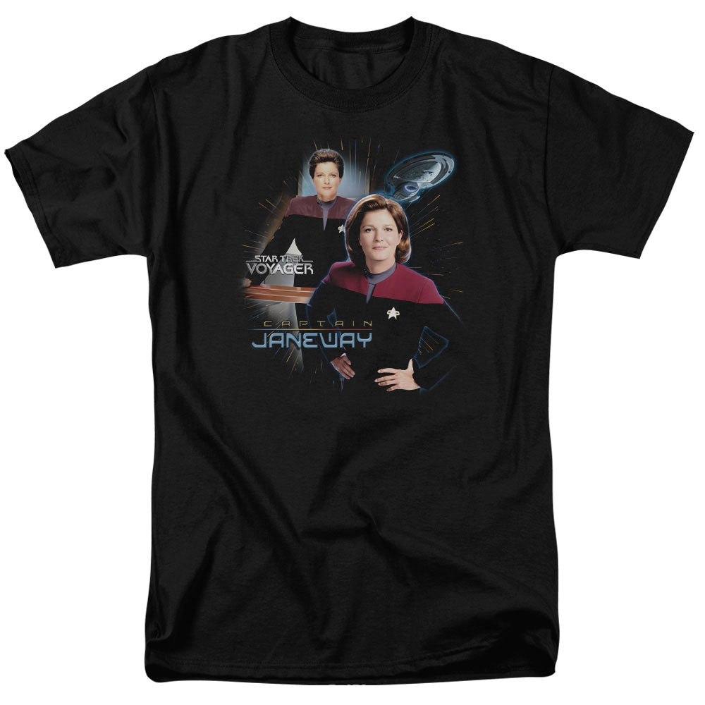 Star Trek Captain Janeway Licensed Adult Unisex T-Shirt Regular Fit Tee SM-3X
