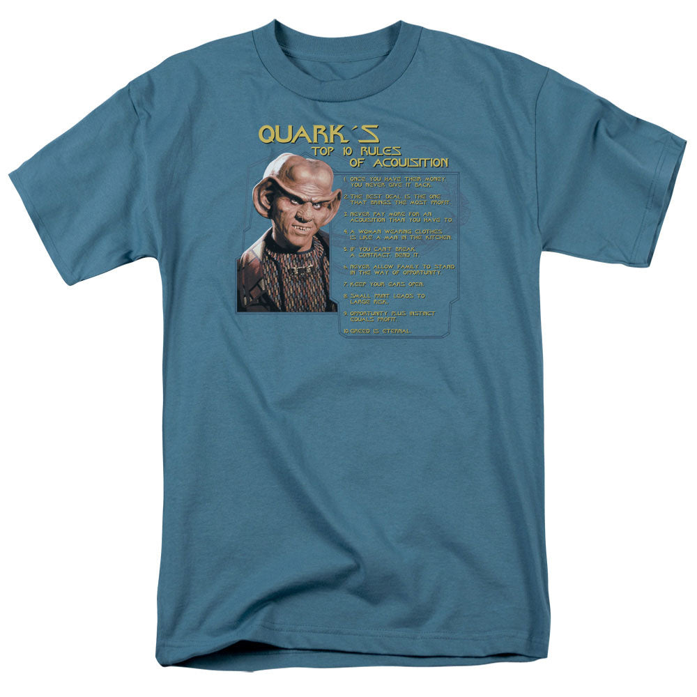 Star Trek Quarks Rules Licensed Adult Unisex T-Shirt Regular Fit Tee SM-3X