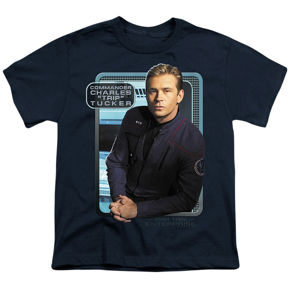 Star Trek Trip Tucker Licensed Kid's T-Shirt (Ages 4-7) SM-LG