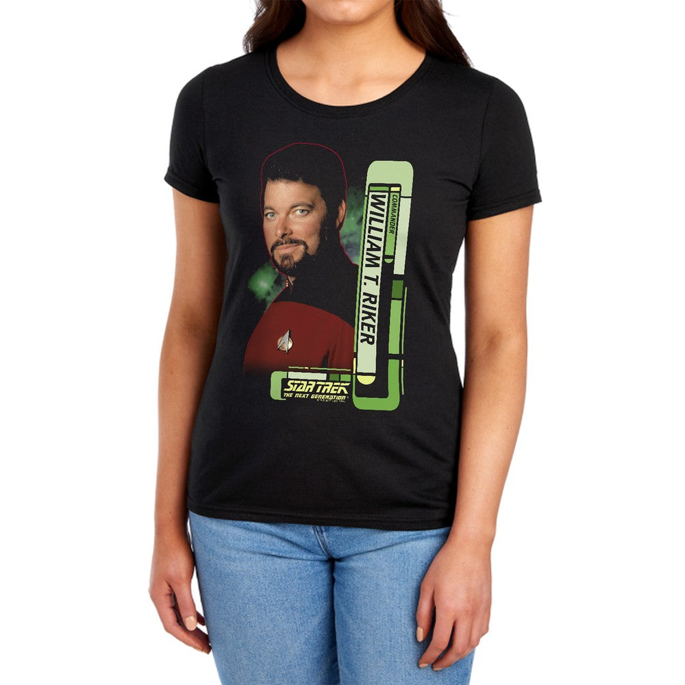 Star Trek Riker Licensed Women's T-Shirt Regular Fit LG