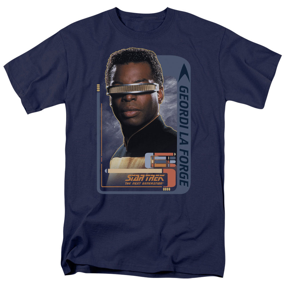 Star Trek Geordi Laforge Licensed Adult Unisex T-Shirt Regular Fit Tee SM-3X