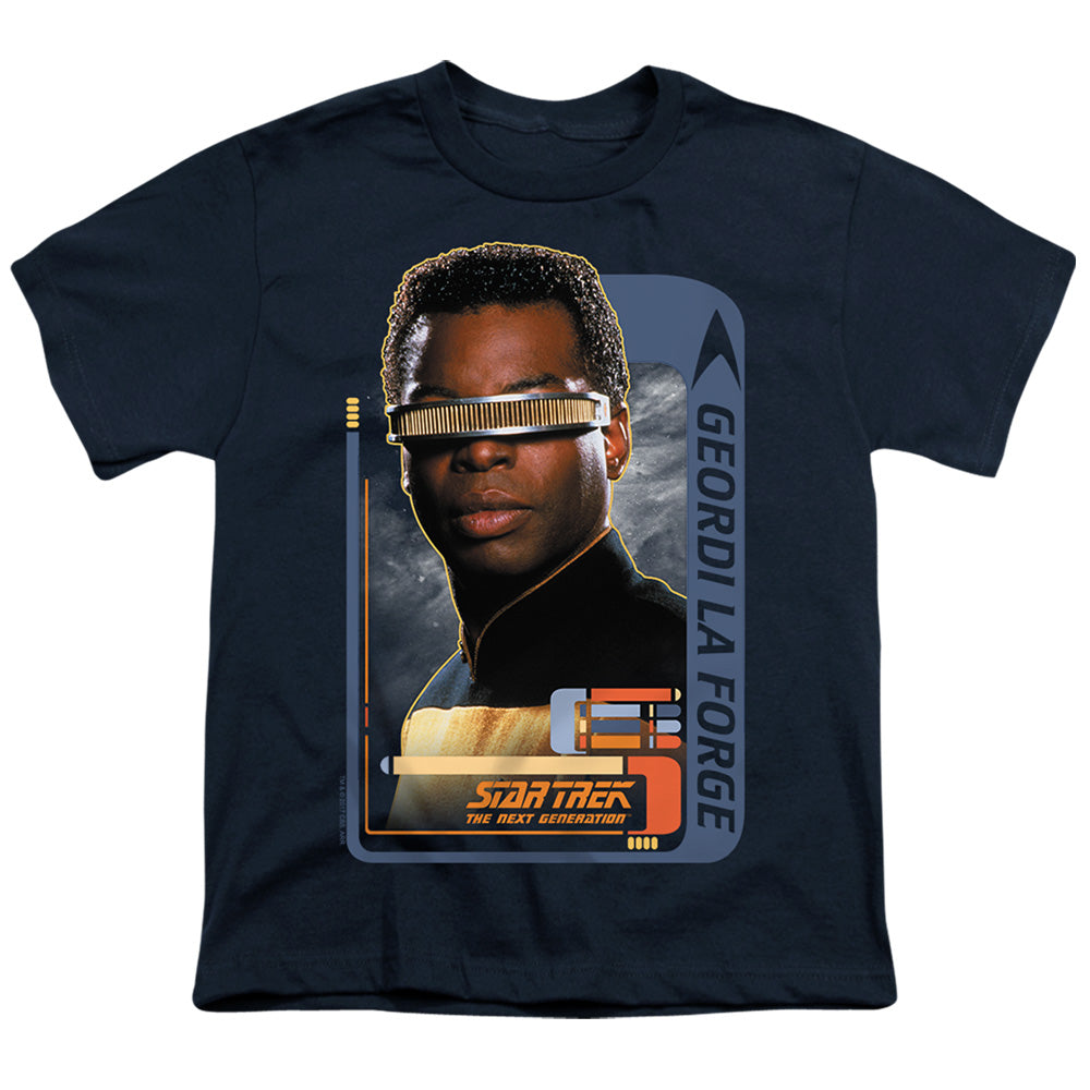 Star Trek Geordi Laforge Licensed Kid's T-Shirt (Ages 4-7) SM-LG