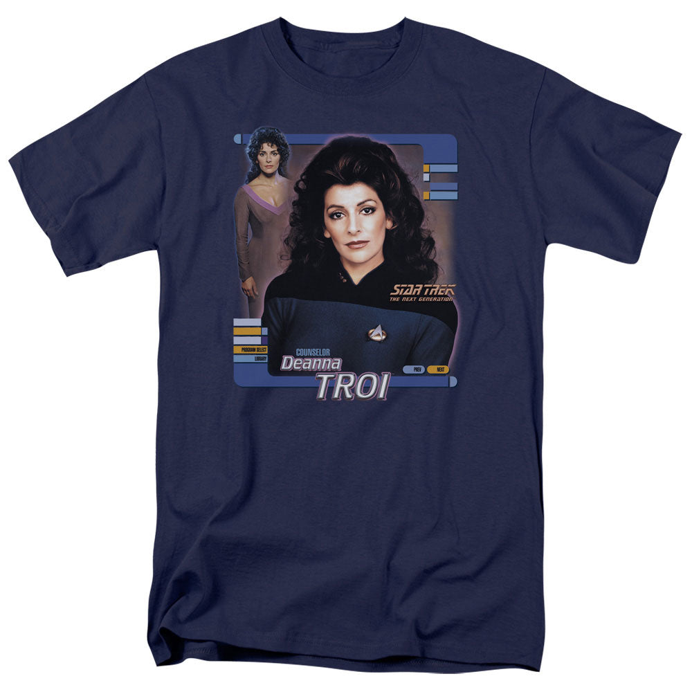 Star Trek Deanna Troi Licensed Adult Unisex T-Shirt Regular Fit Tee SM-3X