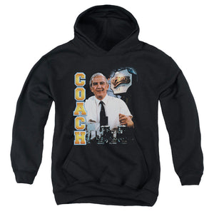 AN OFFCIALLY LICENSED CHEERS COACH YOUTH HOODIE BLACK
