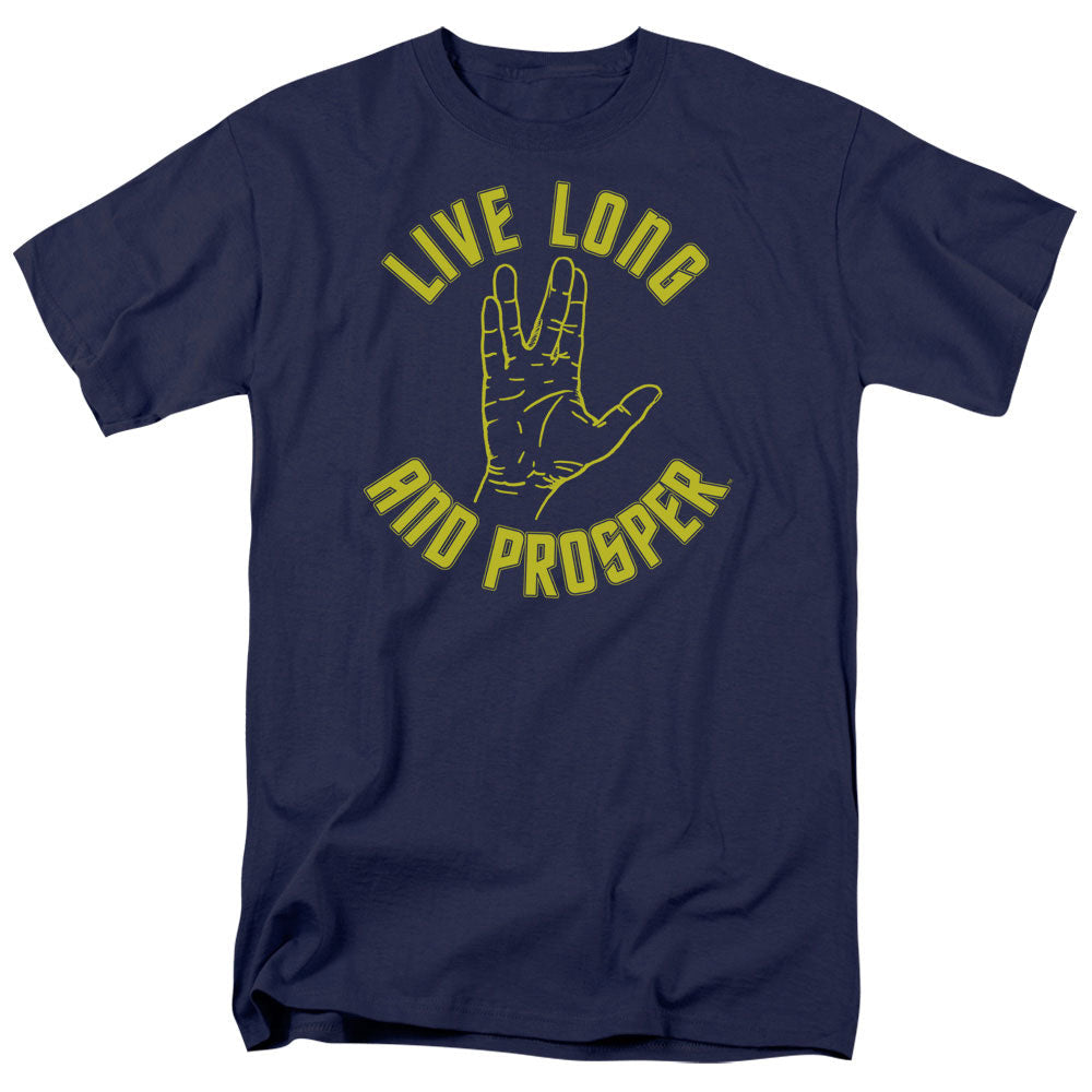 Star Trek Live Long Hand Licensed Adult Unisex T-Shirt Regular Fit Tee SM-3X