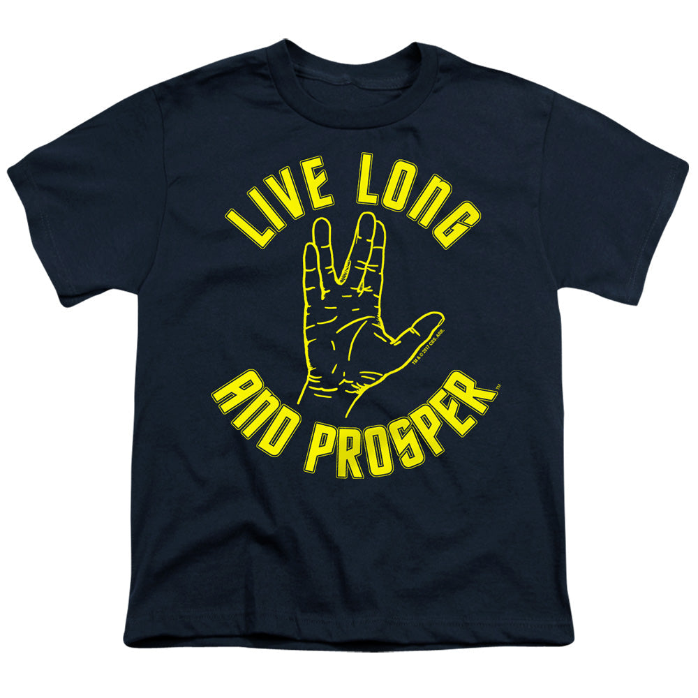 Star Trek Live Long Hand Licensed Kid's T-Shirt (Ages 4-7) XS-XL