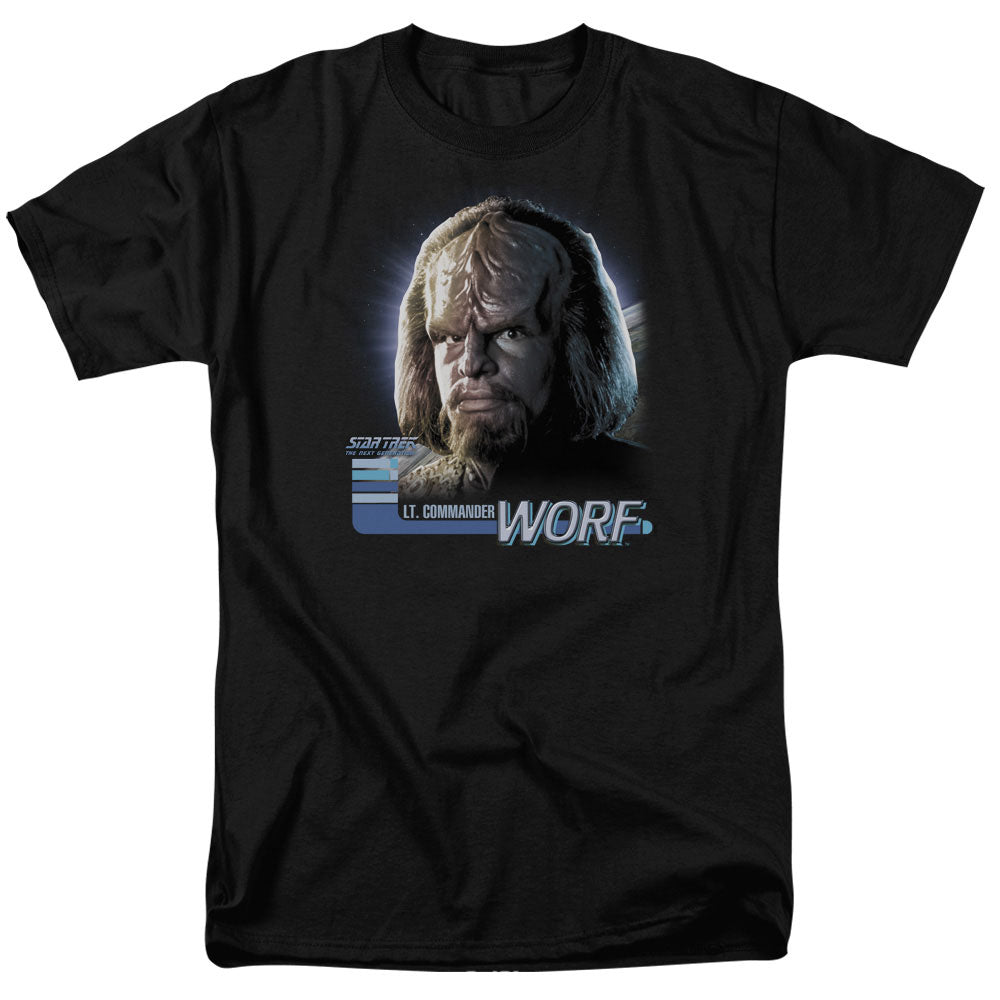 Star Trek Tng Worf Licensed Adult Unisex T-Shirt Regular Fit Tee SM-3X