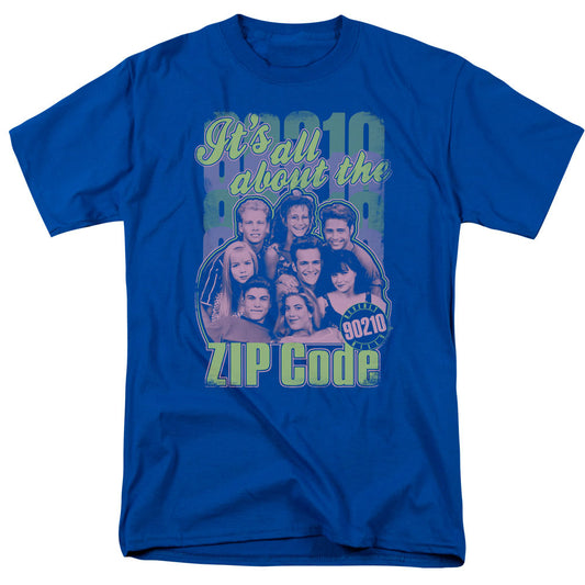90210 Zip Code Licensed Adult Unisex T-Shirt Regular Fit Tee SM-3X