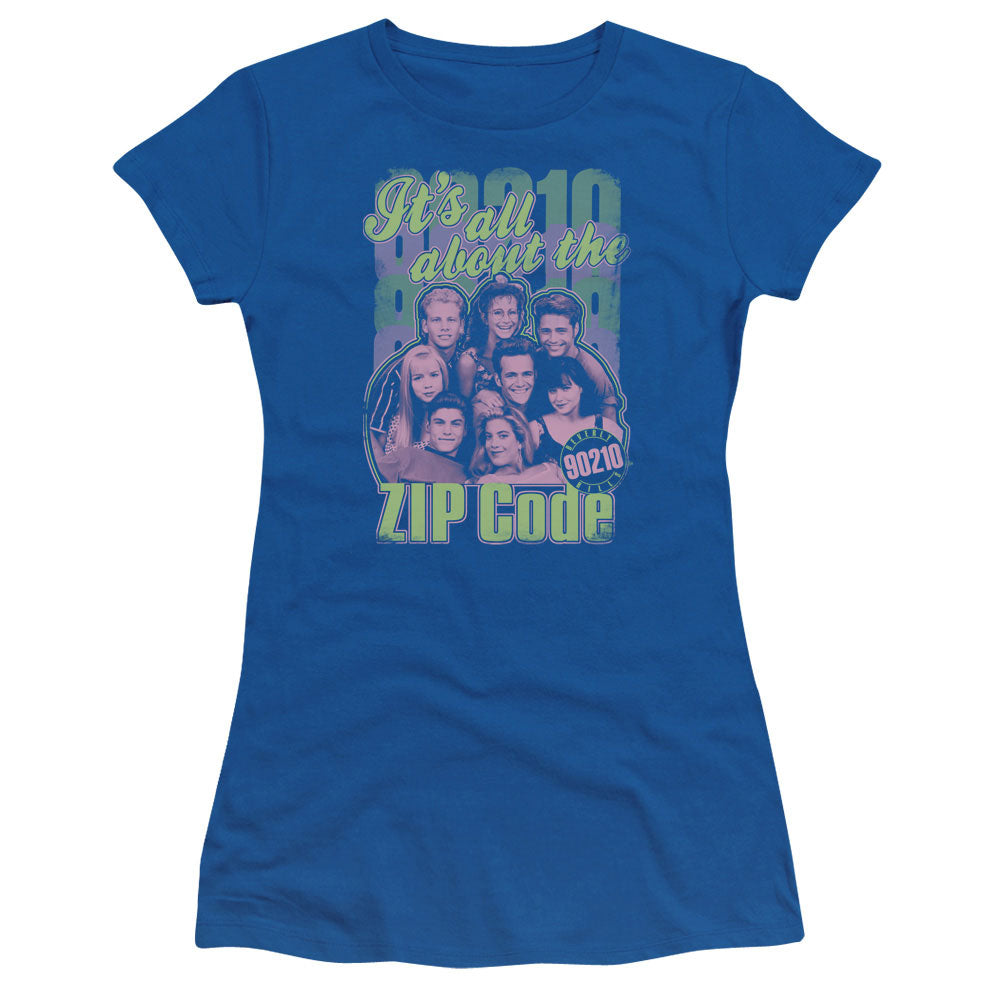 90210 Zip Code Licensed Women's T-Shirt Juniors MD-XL