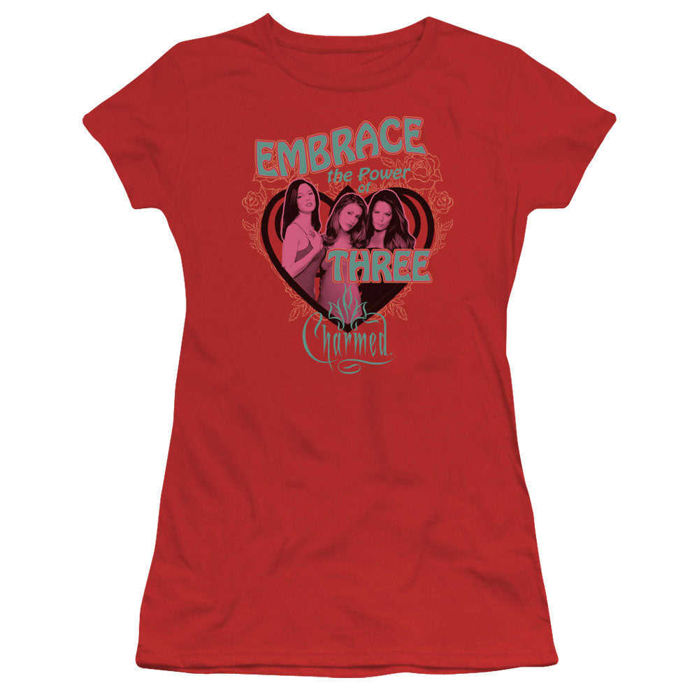 Charmed Embrace The Power Licensed Women's T-Shirt Juniors SM