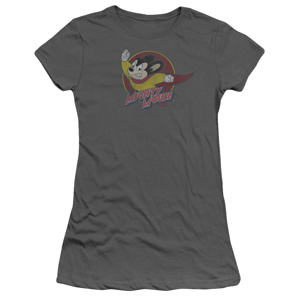 Mighty Mouse Mighty Circle Licensed Women's T-Shirt Juniors SM-XL